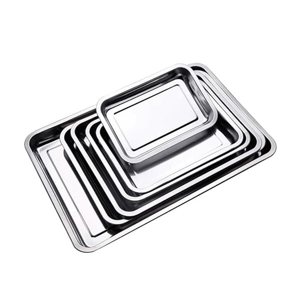 Plateaux en inox